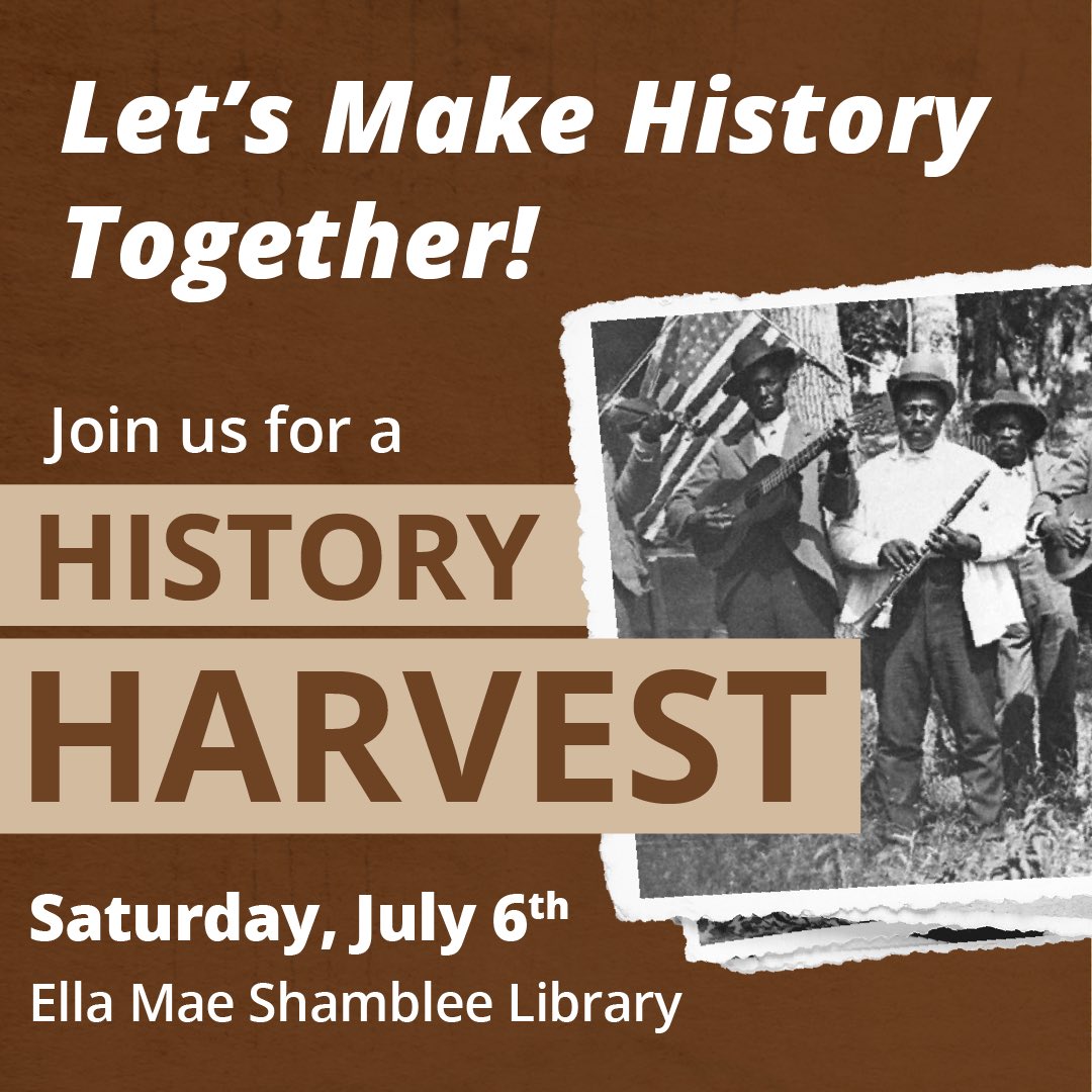 Preserving legacy✨Artifacts, oral histories, photos and more - come to our first History Harvest, in collaboration with <a href="/UNTSpecColl/">UNT Special Collections</a> | For details, follow the 🔗 facebook.com/events/s/histo…