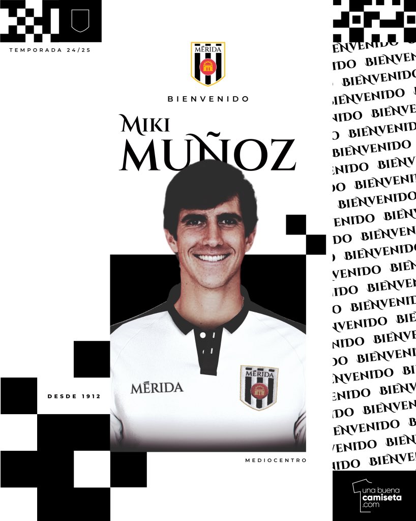 ✅ 𝐎𝐅𝐈𝐂𝐈𝐀𝐋 | 

⚪️⚫️ Miki Muñoz, nuevo jugador romano

👋🏽 ¡Bienvenido y a por todas, <a href="/mikimbellas6/">Miguel Muñoz Bellas</a>! 

📲 admerida.es/miki-munoz-nue…