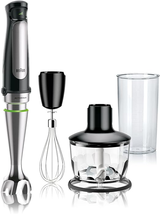 abdul_alim82746's tweet image. Braun MQ7035X 3-in-1 Immersion Hand, Powerful 500W Stainless Steel Stick Blender Variable Speed + 2-Cup Food Processor, Whisk, Beaker, Faster, Finer Blending, MultiQuick
#blender #stickblender #PowerfulBlender #foodprocessor
📷= alim77311.blogspot.com/2024/06/stick-…