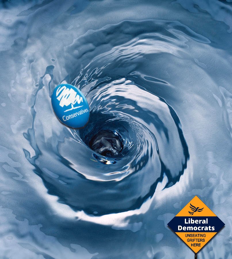 Please support <a href="/SevenoaksLibDem/">Sevenoaks Liberal Democrats 🔶 🔶</a> and help flush every Tory MP away. Every single one.
