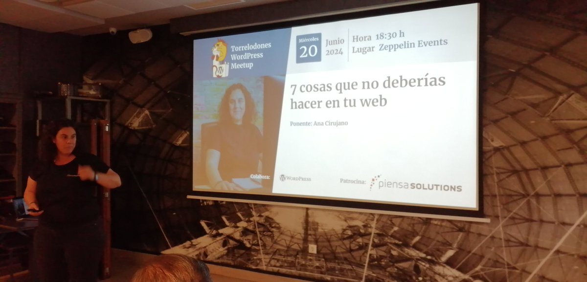 Hay al menos 7 cosas que no debes hacer en una web.

Hoy <a href="/acirujano/">Ana Cirujano 🏳️‍🌈</a> nos las cuenta en la charla de <a href="/WPTorrelodones/">Meetup WordPress Torrelodones</a>

#WCTorrelodones
