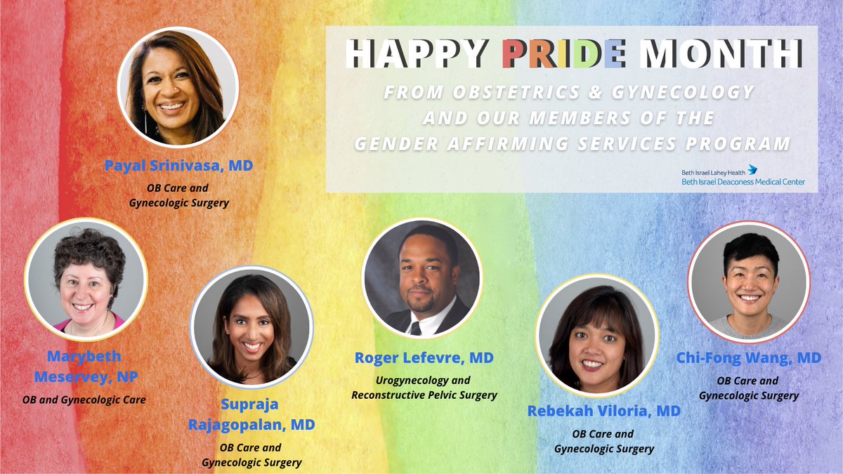 The Gender-Affirming Services Program at @bidmchealth includes experts across many different specialty areas who collaborate to provide comprehensive, compassionate care. Meet our dedicated OBGYN team and learn more: bit.ly/4c7jXxT
#PrideMonth #genderdiverse #healthcare