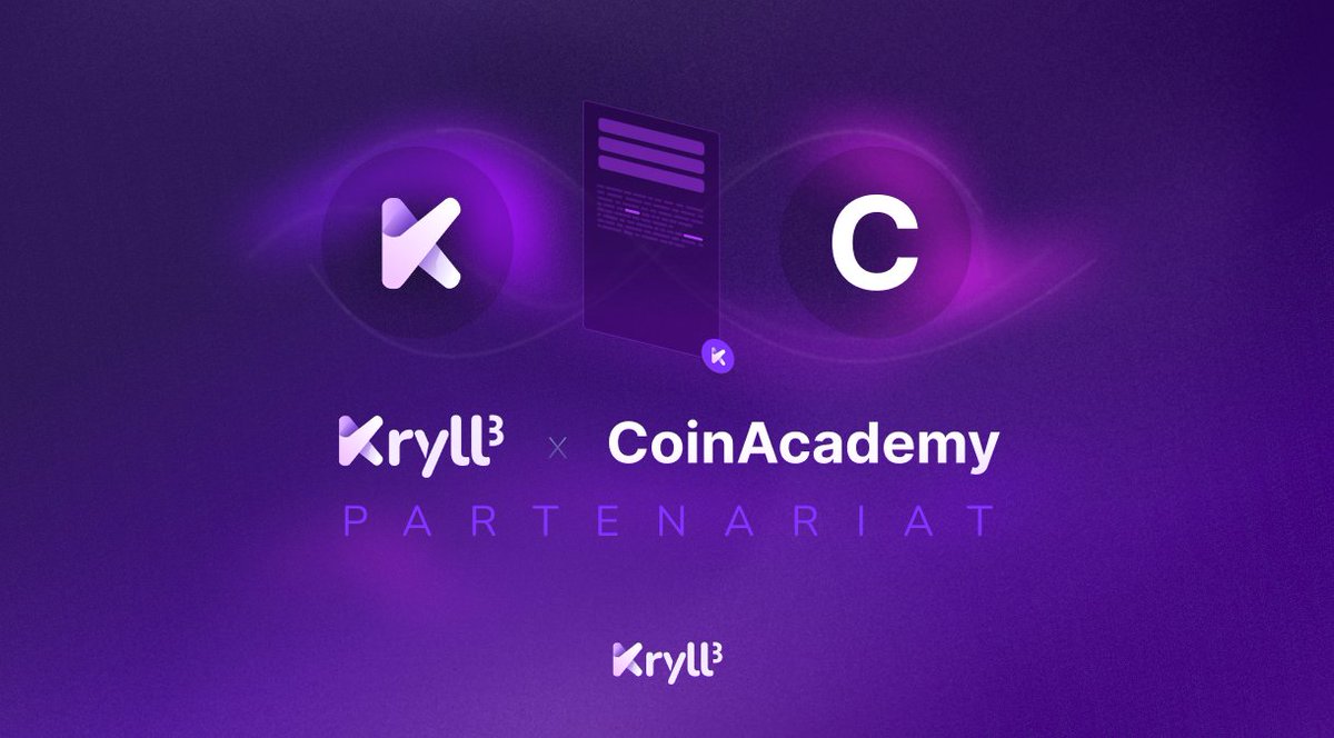 Kryll³ France 🇫🇷 (@kryll_fr) on Twitter photo 🎉 L’Agent K de Kryll³ arrive sur Coin Academy !
Nous sommes ravis d'annoncer notre partenariat avec <a href="/coinacademy_fr/">Coin Academy</a>, marquant une première étape dans l'évolution de Kryll³. Ouvrant la voie à une expérience de navigation inédite, 🎉 L’Agent K de Kryll³ arrive sur Coin Academy !
Nous sommes ravis d'annoncer notre partenariat avec <a href="/coinacademy_fr/">Coin Academy</a>, marquant une première étape dans l'évolution de Kryll³. Ouvrant la voie à une expérience de navigation inédite,