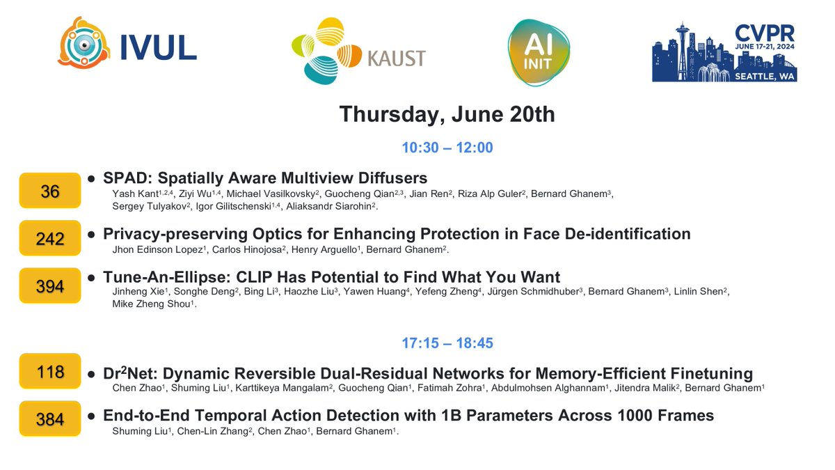 KAUST Computer Vision Lab (IVUL) tweet media