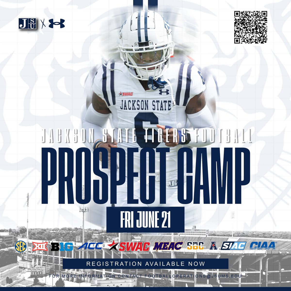 AydonHoward1k's tweet image. Camping @JacksonStateU june 21st. Let’s work‼️@CoachMarshall @CoachTaylor010 @gojsutigersfb