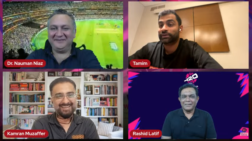 #CaughtBehind with Tamim Iqbal
<a href="/TamimOfficial28/">Tamim Iqbal Khan</a> <a href="/iRashidLatif68/">Rashid Latif | 🇵🇰</a> <a href="/DrNaumanNiaz/">Dr. Nauman Niaz</a> <a href="/krick3r/">Kamran Muzaffer</a> 

Live Now: youtube.com/live/cpEEIgW8A…