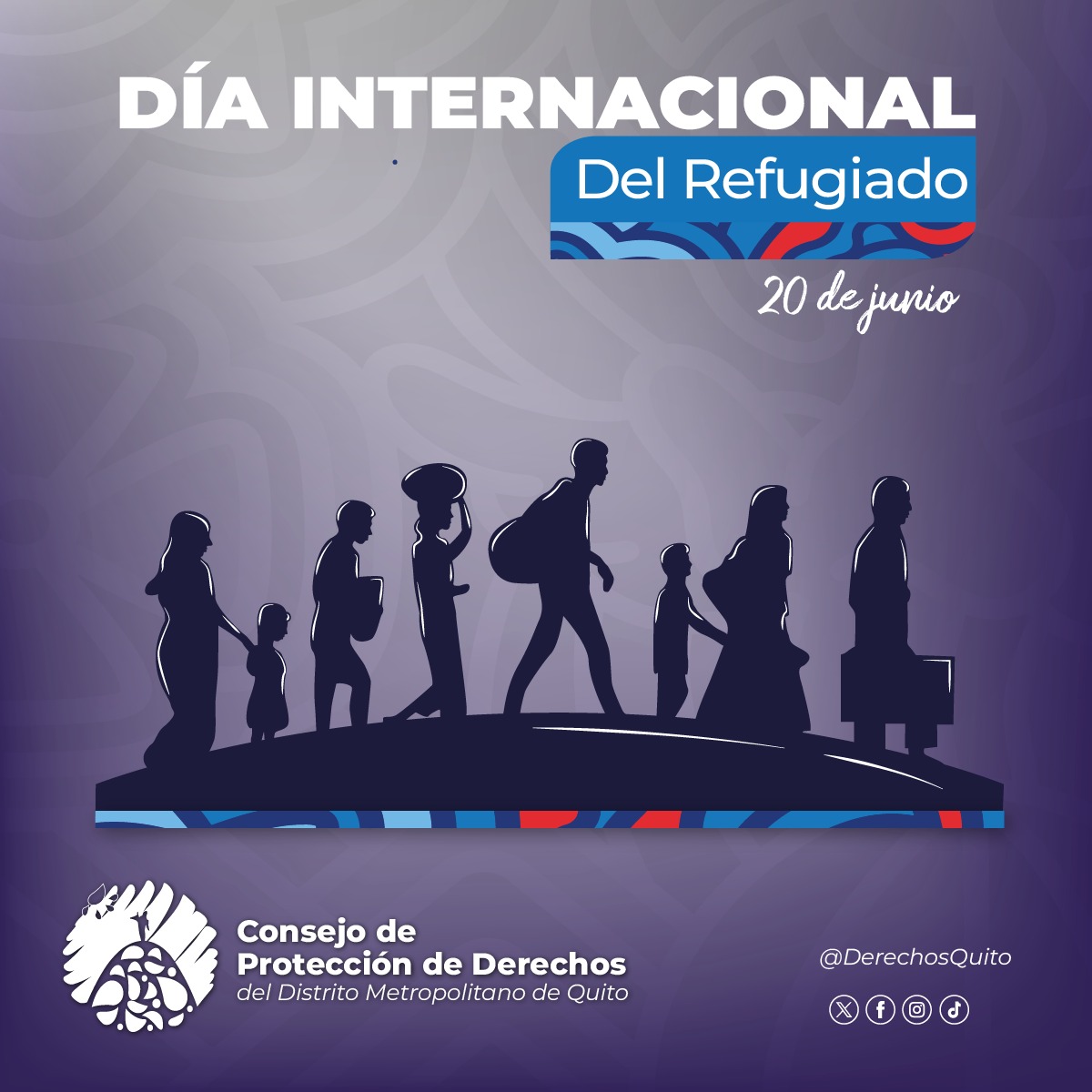 DerechosQuito's tweet photo. 🫶🏼 #LejosDeCasa | Levantemos la voz por la dignidad y los derechos de millones de personas que han sido forzadas a abandonar sus hogares debido a conflictos, persecuciones y desastres.
Ser refugiado no es una elección, es una necesidad urgente por sobrevivir. https://t.co/7ArbIMxsW8