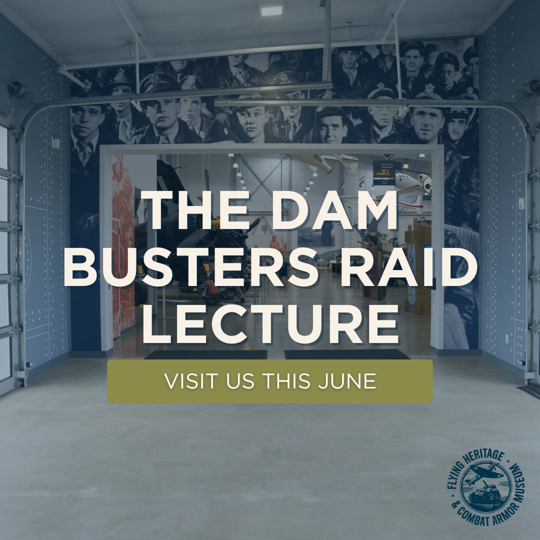 Saturday @ 2pm
FHCAM docent, Gareth Wade delves into the legendary Dam Busters Raid: 83 years ago, a low-level night mission took nineteen Lancaster bombers deep into the heart of enemy territory, to destroy German dams carrying a brand-new weapon – Barnes Wallis’s bouncing bomb.