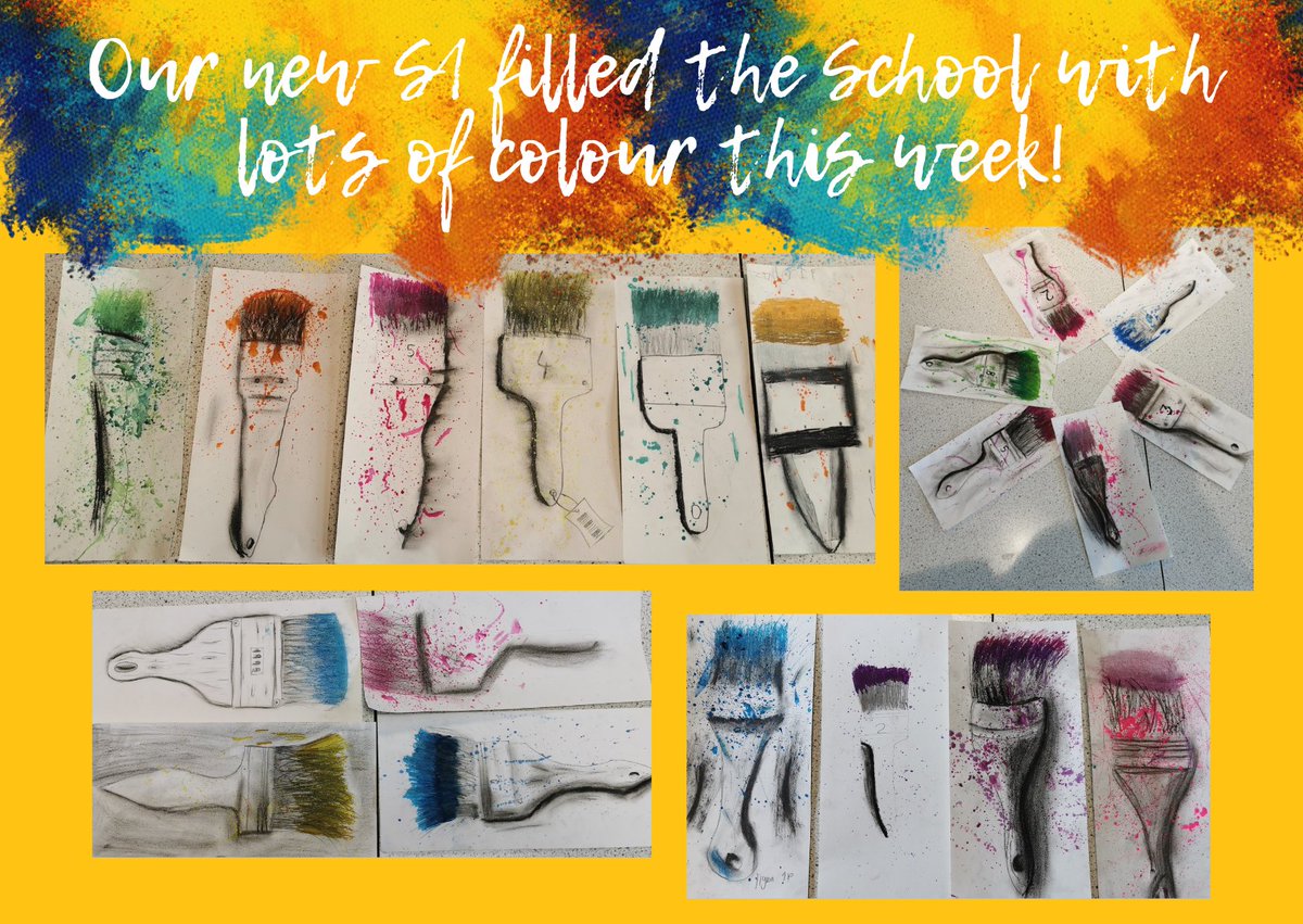 The new S1 bringing the colour and enthusiasm this week on their visiting days! 🎨🖌️🤩