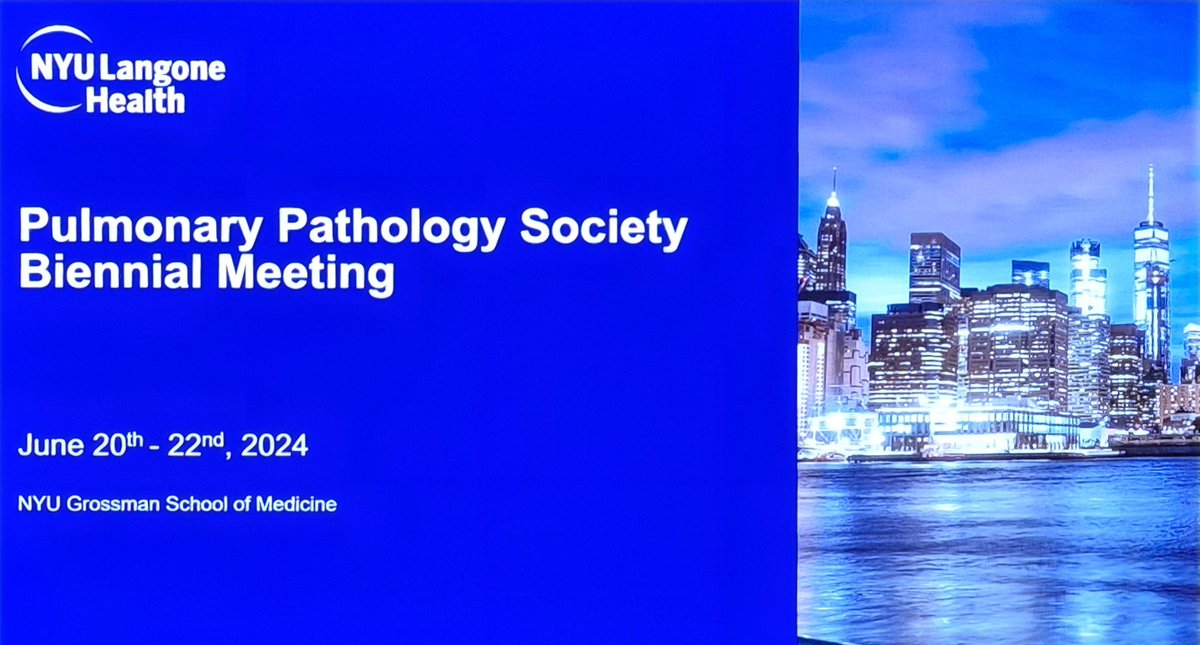 JMatthieu_Path's tweet image. 2024 Pulmonary Pathology Society #PPS Biennal Meeting at New York NYU Langone Health #NYU 
@PPS #CYPATH 
High level presentations in pulmonary field. Thanks to the speakers. 

#pulmpath #thoracicpath #LUNG