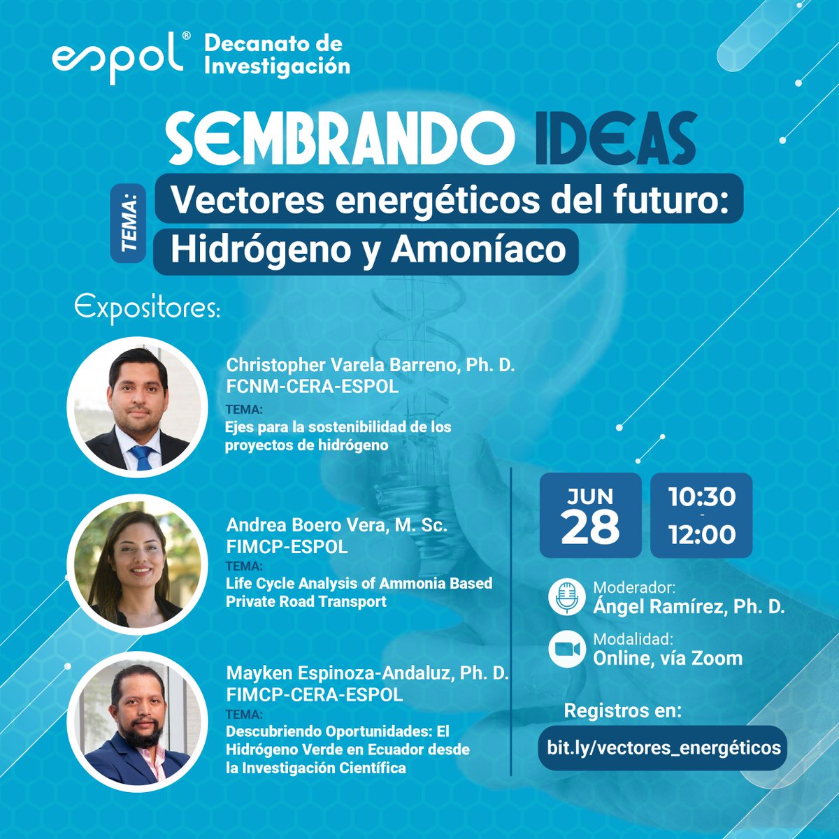 Mayken Espinoza-Andaluz ⚛ (@maus_s) on Twitter photo El próximo viernes estaremos conversando un poco sobre Hidrógeno verde y lo que hacemos en investigación en <a href="/espolfimcp/">FIMCP - ESPOL</a> <a href="/CeraEspol/">Centro de Energías Renovables y Alternativas</a> Evento organizado por <a href="/DEC_INV_ESPOL/">Investigación ESPOL</a> Aquí se pueden registrar: forms.gle/6E4E8HCNdCXzvM… El próximo viernes estaremos conversando un poco sobre Hidrógeno verde y lo que hacemos en investigación en <a href="/espolfimcp/">FIMCP - ESPOL</a> <a href="/CeraEspol/">Centro de Energías Renovables y Alternativas</a> Evento organizado por <a href="/DEC_INV_ESPOL/">Investigación ESPOL</a> Aquí se pueden registrar: forms.gle/6E4E8HCNdCXzvM…