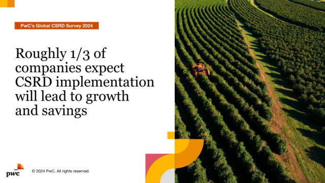 Are companies looking at CSRD through rose colored glasses? New PwC research uncovers the surprising benefits companies are forecasting, though challenges remain. pwc.to/3zbRc4o
