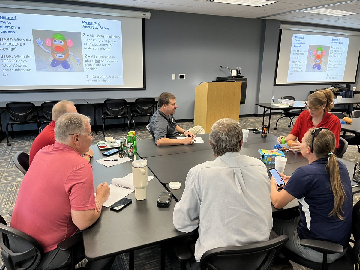 QIPunks's tweet image. So much fun!  Doing the @DaveWilliamsATX PDSA Simulation with the AEL Educator group.  Incredible learning and palpable enthusiasm in the room as we practice iterative improvement.