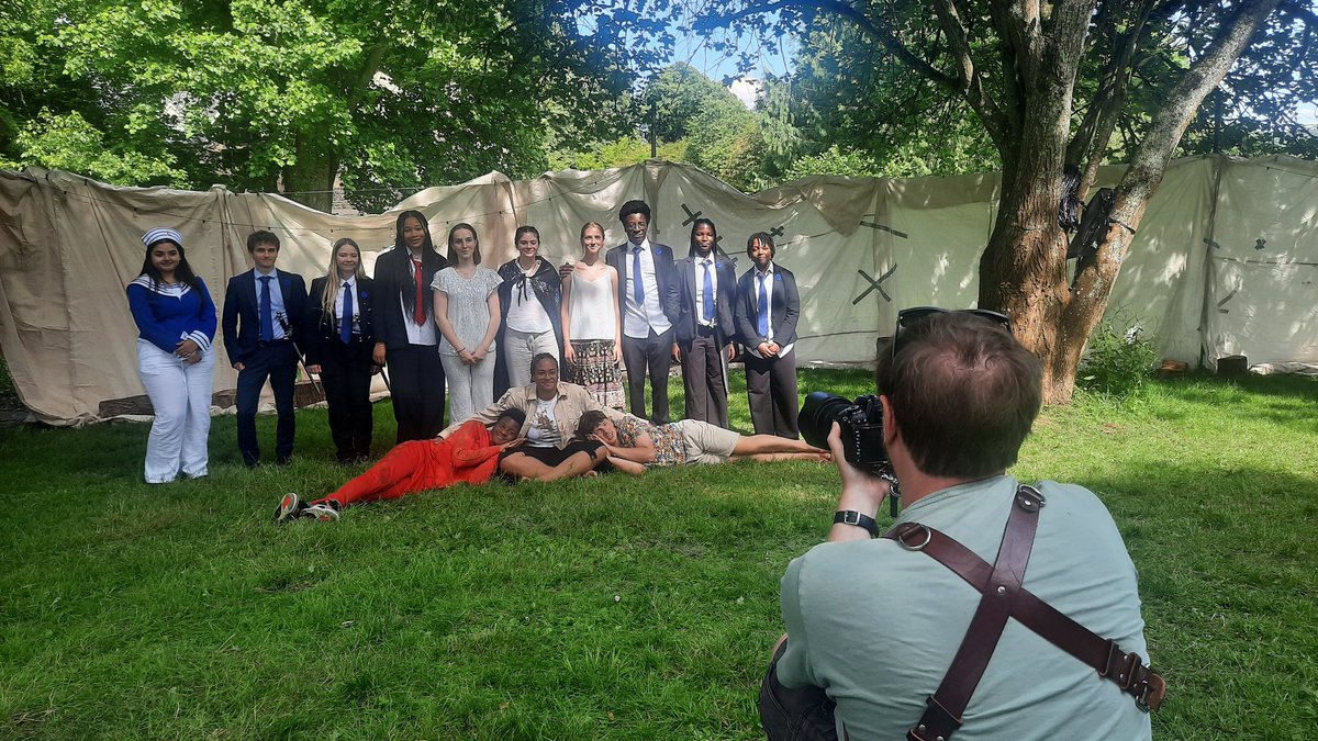 The fab <a href="/MonktonBath/">Monkton Combe School</a> Y12 cast of this year's Wild Shakespeare production of 'The Tempest' posing for their pic at end of superb dress rehearsal, performed to local primary schools Winsley, Freshford, Combe Down &amp; St Martin's. Break a leg this weekend! #MonktonExpressiveArts
