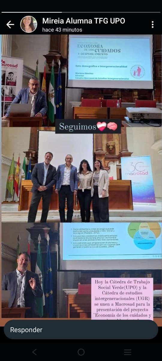 Cátedra Macrosad de Trabajo Social Verde tweet media