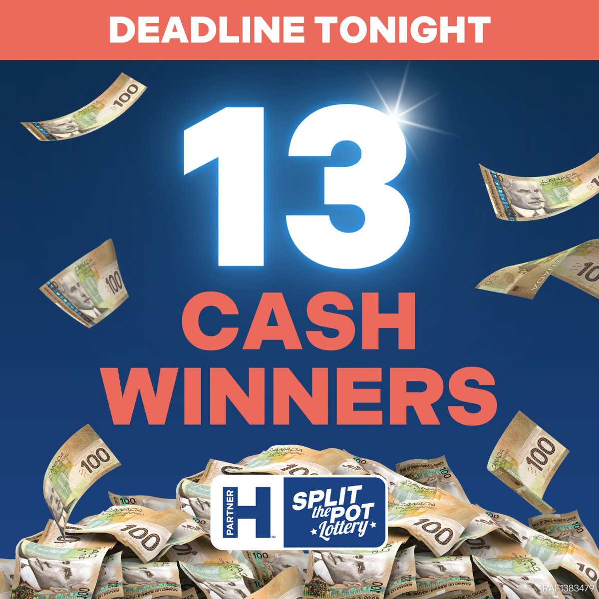 ⏰Only hours remain to purchase your Split the Pot Lottery tickets!⏰

Purchase your tickets before MIDNIGHT TONIGHT to be entered to win big and support St. Joe's: bit.ly/3UxxJ6j (link in bio🔗)

#WeAreStJoesGuelph #Foundation #Lottery #SplitThePot