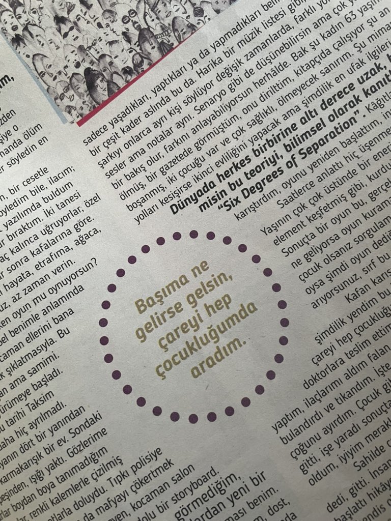 Yaz akşamı ve balkonunda kafa dergisi okuyorsun  …