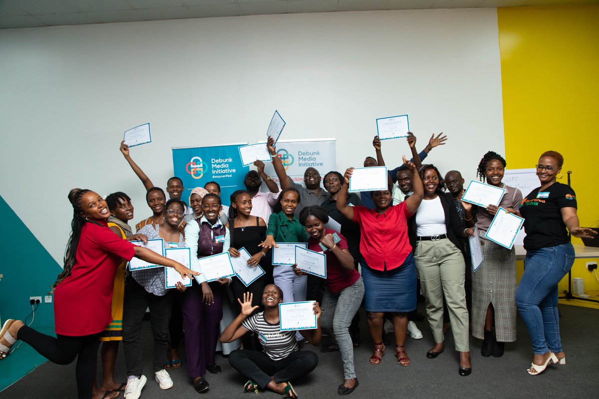 TheDebunkShow's tweet photo. We are so honored to have had these journalists with us for the past two days
Closing the curtains on our Google TOT #FactCheckingMasterclass for the year
#StayVerfied https://t.co/vYsvkwGxcY