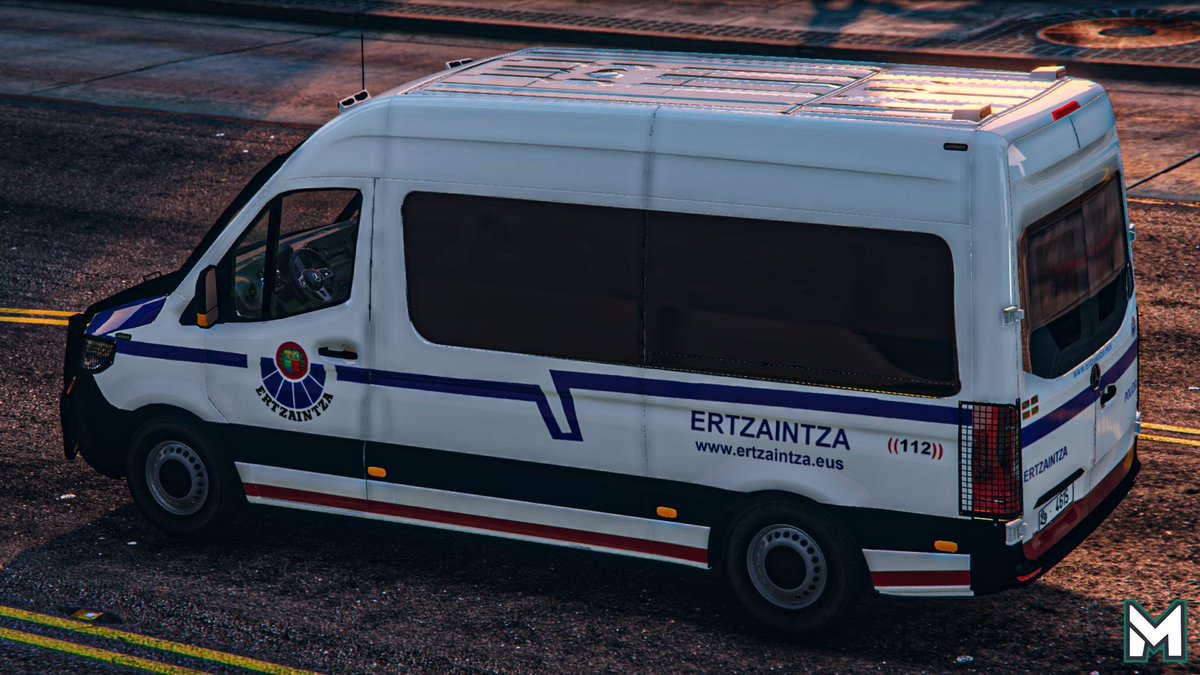 🚔 Nueva Mercedes Sprinter de la #Ertzaintza en #GTAV
🚔 <a href="/ertzaintzaEJGV/">Ertzaintza</a>-ren Mercedes Sprinter berria GTAV-ean