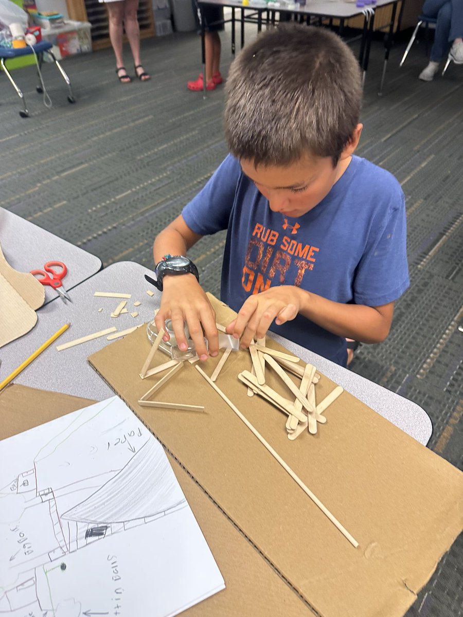 mrshowerton18's tweet photo. STEAM session 3 with @TurnerKimberly5  this afternoon! We are bringing our treehouses to life! #starssc @ShoalCreekStars https://t.co/SDGksG1Iup