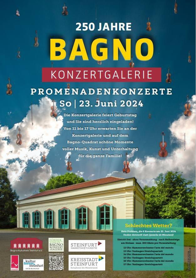 This Sunday at Bagno Konzertgalerie Steinfurt, 250th anniversary, we are looking forward!

#concert #stringquartet #steinfurt #classicalmusic #Haydn #Mozart #sunday