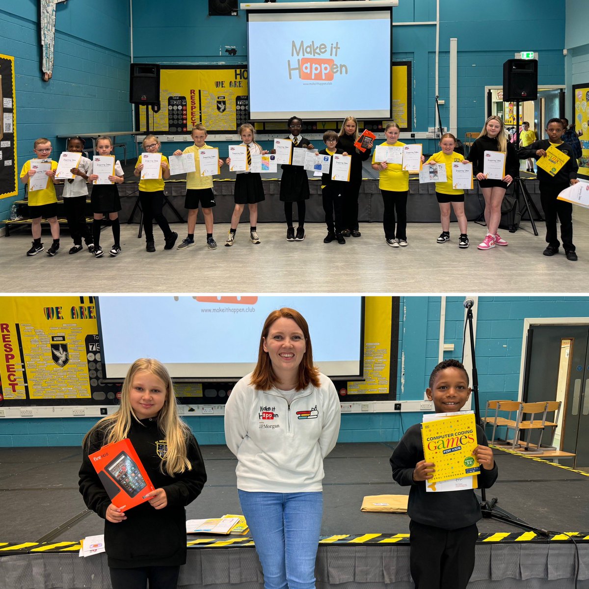 Well done to our @makeith_app_en winners and runners up! A massive congratulations to Julia in P7c, whose winning app has been created! You can have a go of “Bank Up” at shorturl.at/wJmtM! Thanks again to Francis! 👏📱