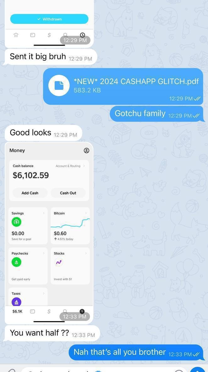 Punch_Binz's tweet photo. It takes LESS than 5 MINUTES to HIT the NEW CASHAPP GLITCH..⭐️ 
Telegram: https://t.co/6YYFPQZwel

#cashappglitch #cashapp #cashappfriday #cashappgiveaway #cashappme #money #paypal #cashappflipss #cashappready
#cashappflips #flipcash #investment
#cashappaccepted #Bitcoin https://t.co/plWHudxXrz
