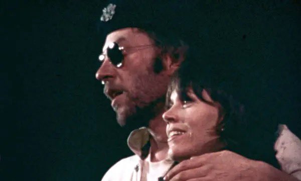 In 1971, Donald Sutherland and Jane Fonda led an anti-Vietnam war roadshow called the F.T.A Show, which stood for Fuck the Army! Formed in opposition to Bob Hope's pro-war USO tour, the troupe performed to tens of thousands of dissenting GIs. RIP to a great actor and a great man.