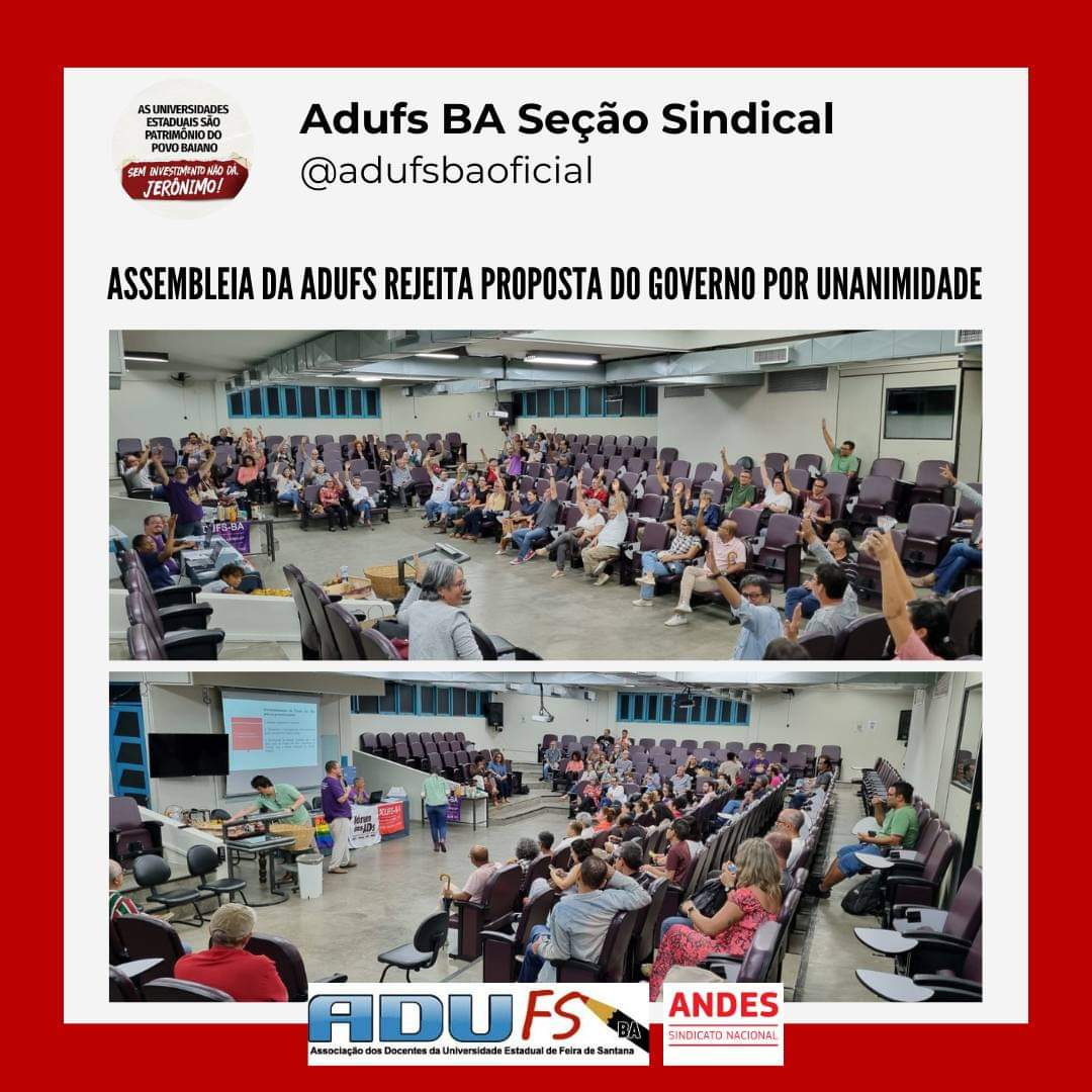 Adufs's tweet photo. Leia os próximos passos no site da Adufs:

https://t.co/Q8TRftAPdH https://t.co/hH8n1yww6N