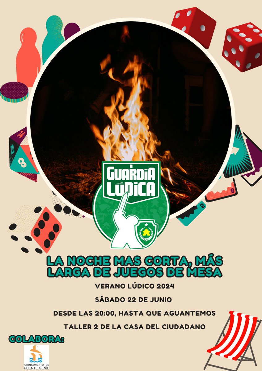 ¡Prepárate para la noche más épica del año! 🌙🎲 La Guardia Lúdica te invita a la Noche Más Larga de Juegos de Mesa. Ven! 💪✨

¡No te lo pierdas! Trae a tus amigos y prepárate para una experiencia inolvidable. 🔥

#NocheLúdica #GuardiaLúdica #JuegosDeMesa #MaratónDeJuegos