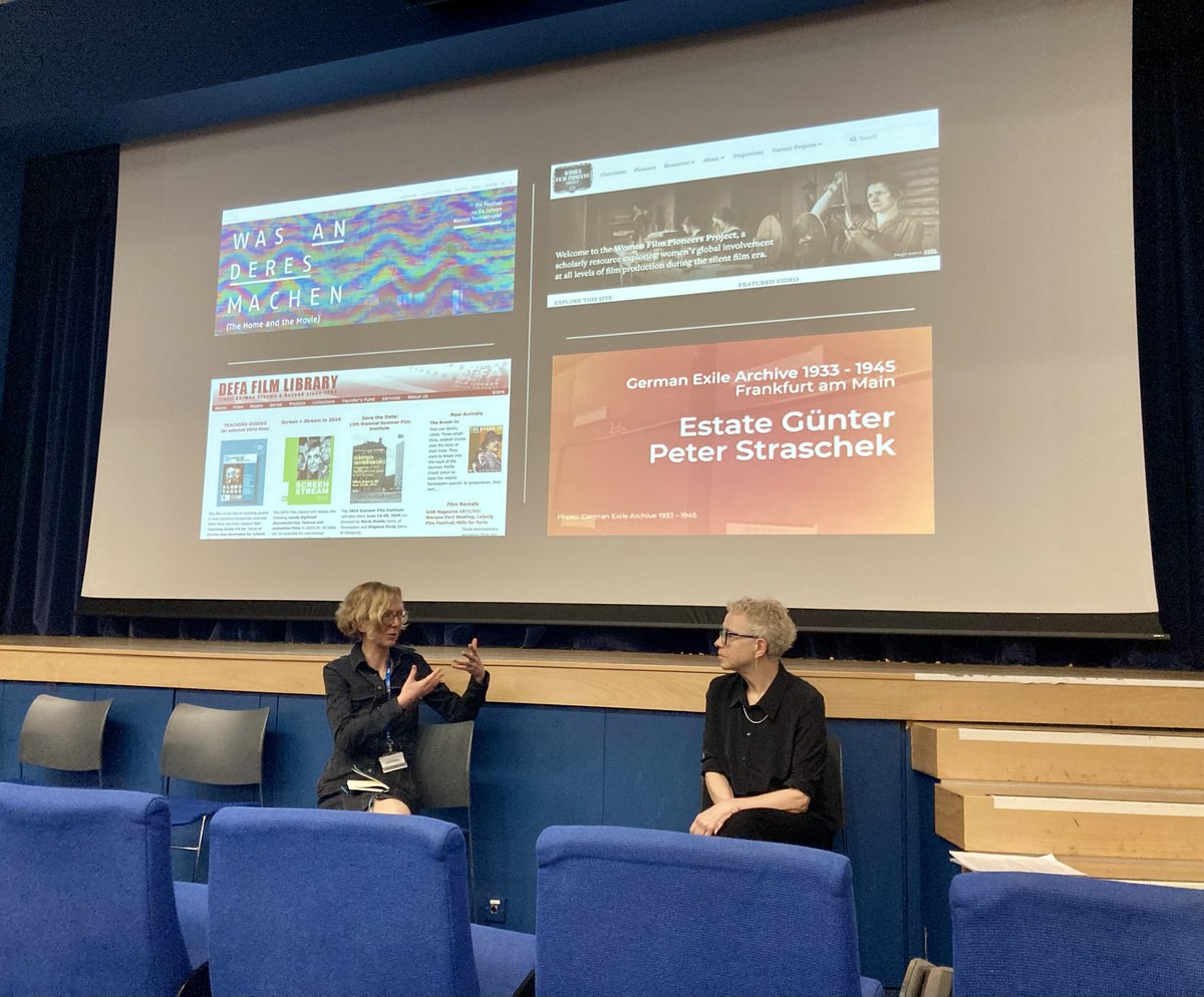 Great DAY 2 of The Future of German Screen Studies Conference  with vibrant discussions on Weimar Cinema, a reparatory take on German film history, multidirectional memory, eco cinema, legacies of Nazi violence and women in German screen studies. What a day!👏