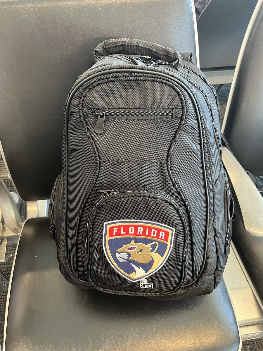 RushEsther's tweet photo. Headed out on the final road trip of this season ✈️ FLL > DEN > YEG #LetsGoPanthers #TimeToHunt #REDemption #StanleyCupFinal #WeWantTheCup #StanleyNeedsATan #ILoveThisTeam #HockeyRoadTripsRock https://t.co/4wSlMzHSC9