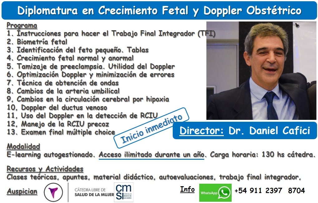 e_sied's tweet image. ¿Diplomatura on line de Doppler Obstétrico? Si, exclusivamente en SIED #LearnDifferent