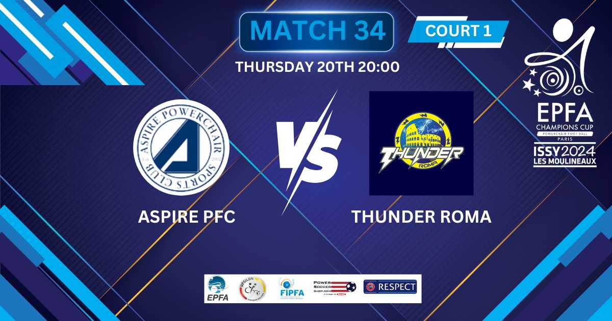 Tonight's Prime Time match sees Aspire PFC take on Thunder Roma 
epfachampionscup2024.com/match/34-aspir…