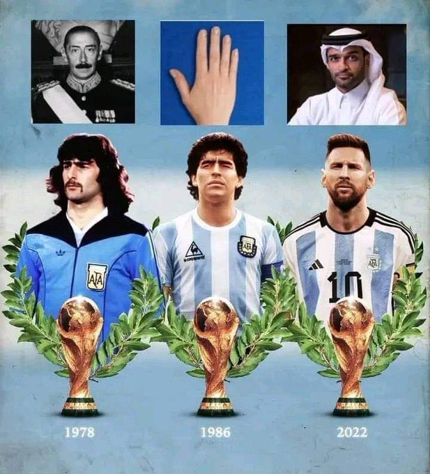 cuando veas a un argentino menospreciando las 4 estrellas de Uruguay, mostrale esta foto: