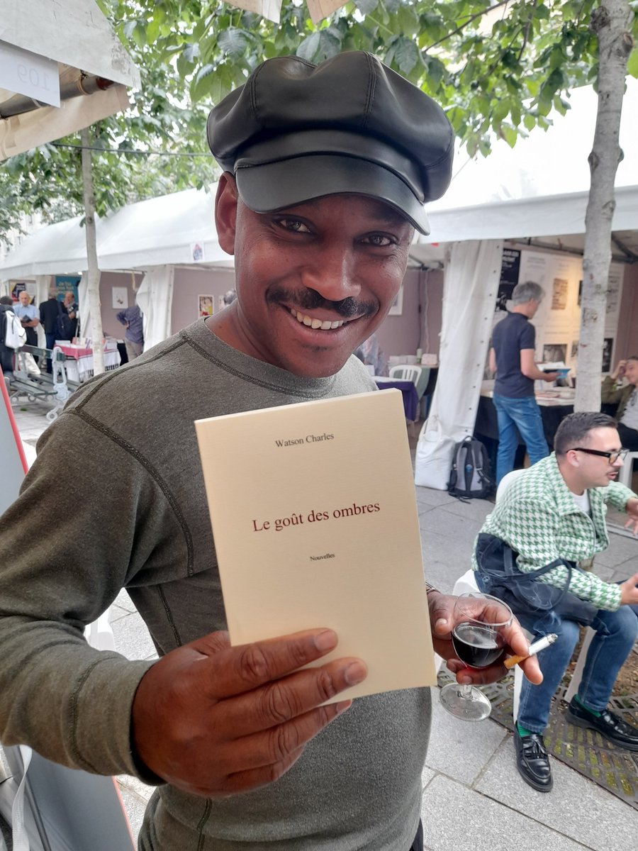 avec James Noël, président d'honneur du marché de la poésie 2024