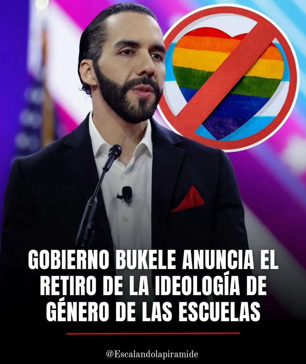 Patrioticos_RD's tweet image. 🚨I 🇸🇻🚫🏳️‍🌈 #PRIDEMONTH | #CONTUNDENTE DURO GOLPE A LA IDEOLOGÍA DE GÉNERO: El gobierno de Nayib Bukele le dice adiós al adoctrinamiento LGBTQ en las escuelas de El Salvador. 🔥