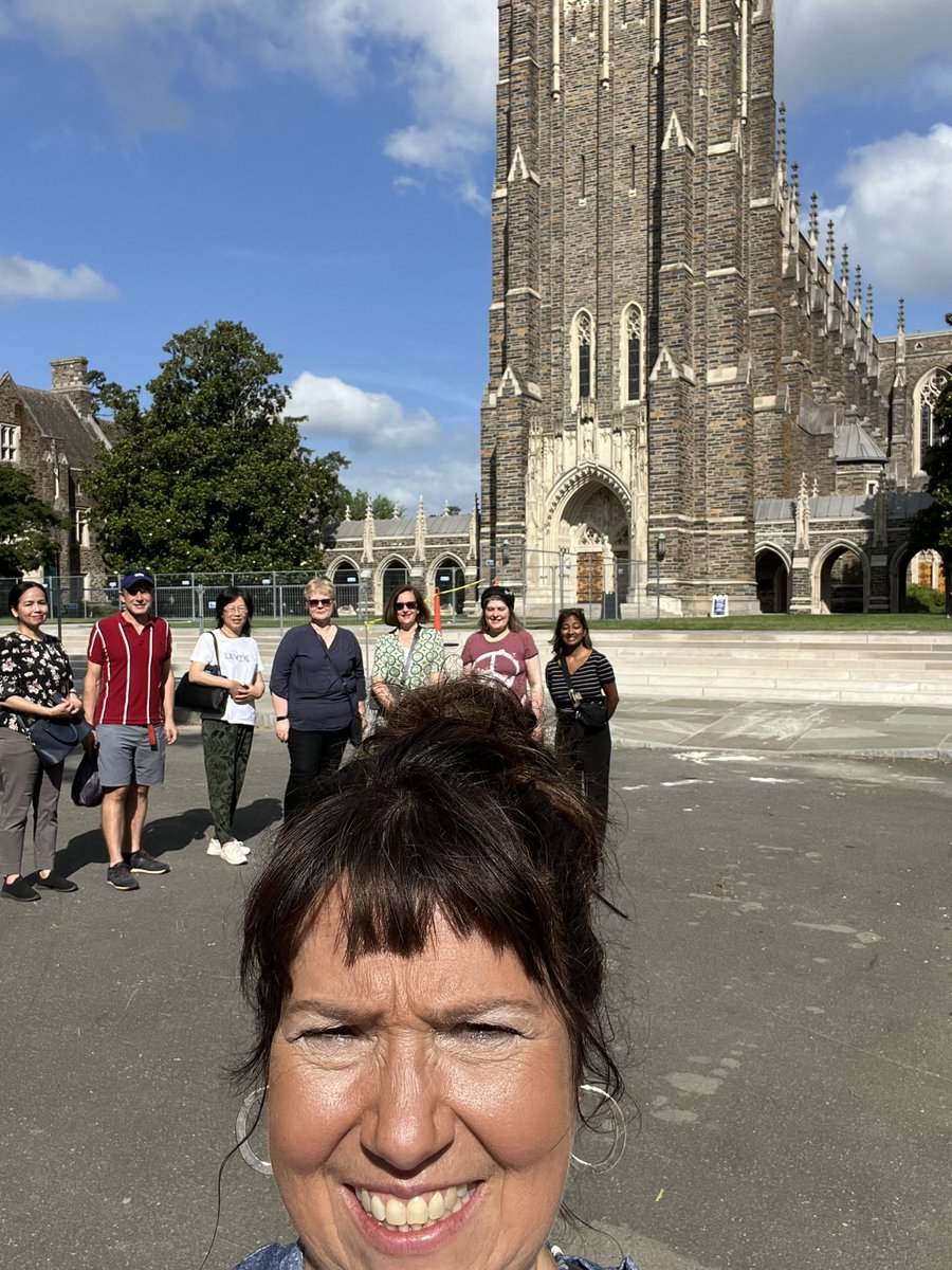 DeniseRhoney's tweet image. PharmAlliance week is over but the collaboration continued today with a trip to Duke and Duke Gardens and a highlight lunch stop at Merritt’s.  Such a great week with friends and colleagues @PhrmAlliance @UNCPharmacy @unc_pace