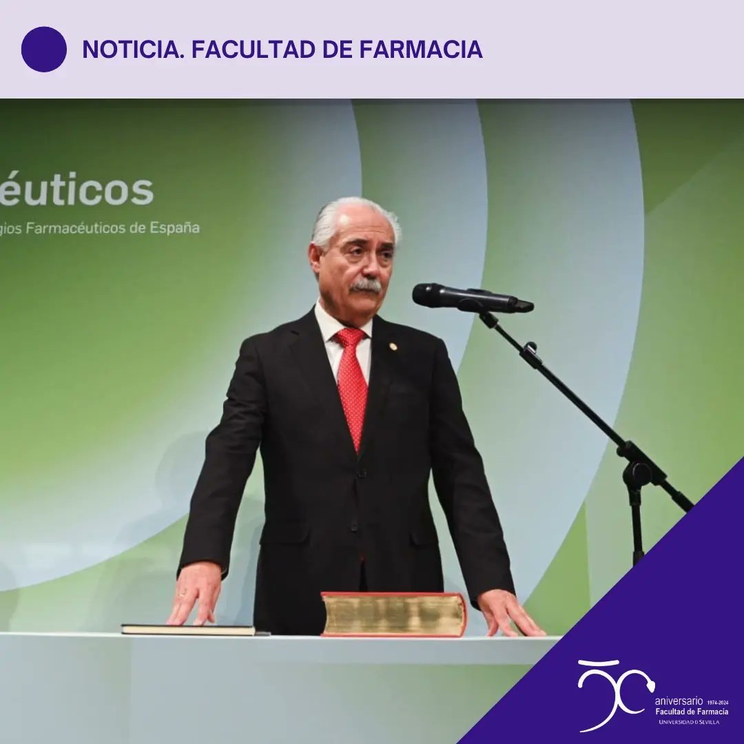 fafarsevilla's tweet photo. 📣 Antonio M. Rabasco, profesor del Departamento de Farmacia y Tecnología Farmacéutica 💊 de la Facultad de Farmacia de la @unisevilla, toma posesión 📖 como Vocal Nacional de Docencia e Investigación del Consejo General de Colegios Oficiales de Farmacéuticos (@Farmaceuticos_). https://t.co/8FtO6Txf5D
