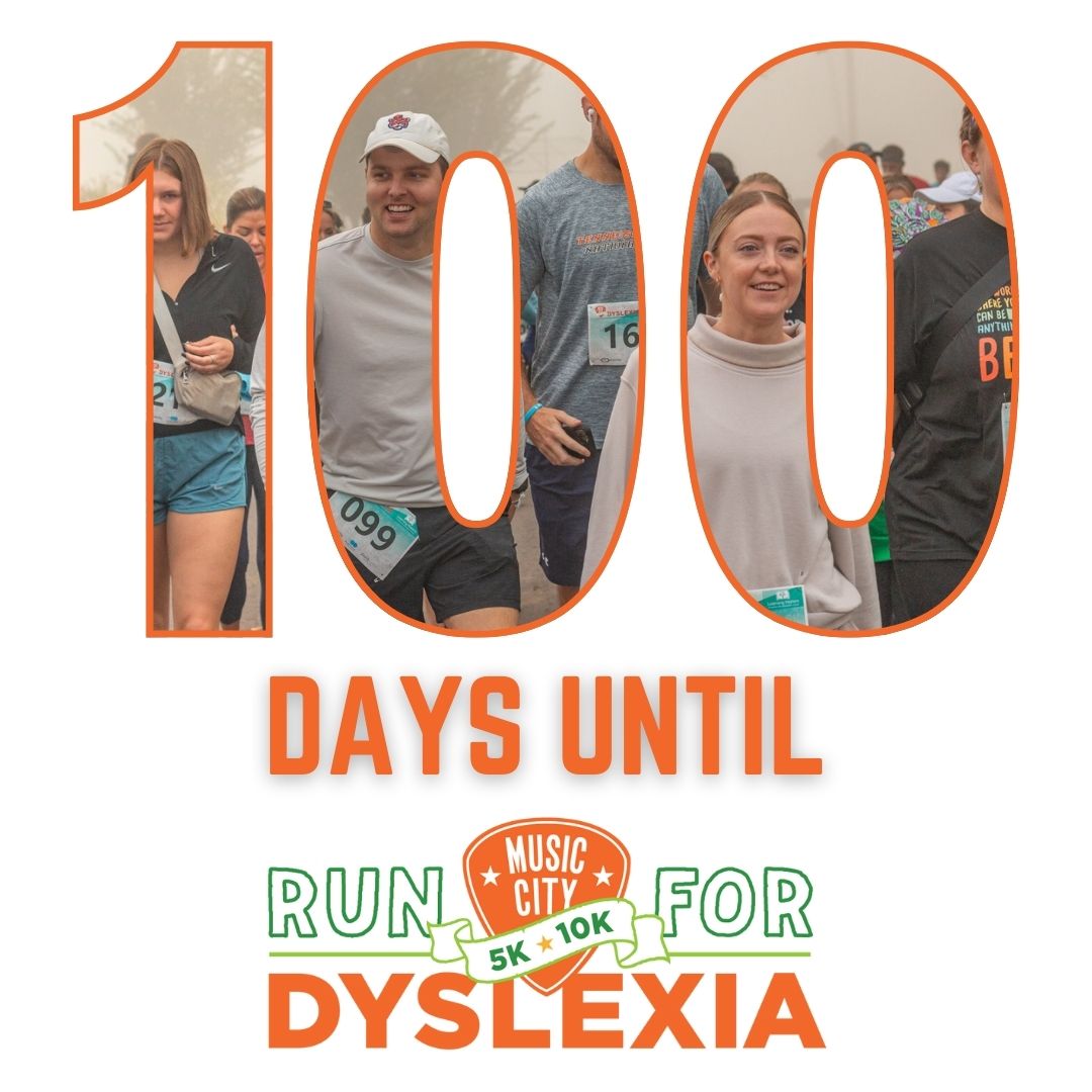 We're 100 days out! Sign up now before the registration fee increases at the end of July! #RunForAReason and register now at dyslexiarun.com. 

.....

#Run #Running #5k #10k #5kTraining #Runners #Dyslexia #DyslexiaAwareness #Nashville #Nashvilletn #NashvilleEvents