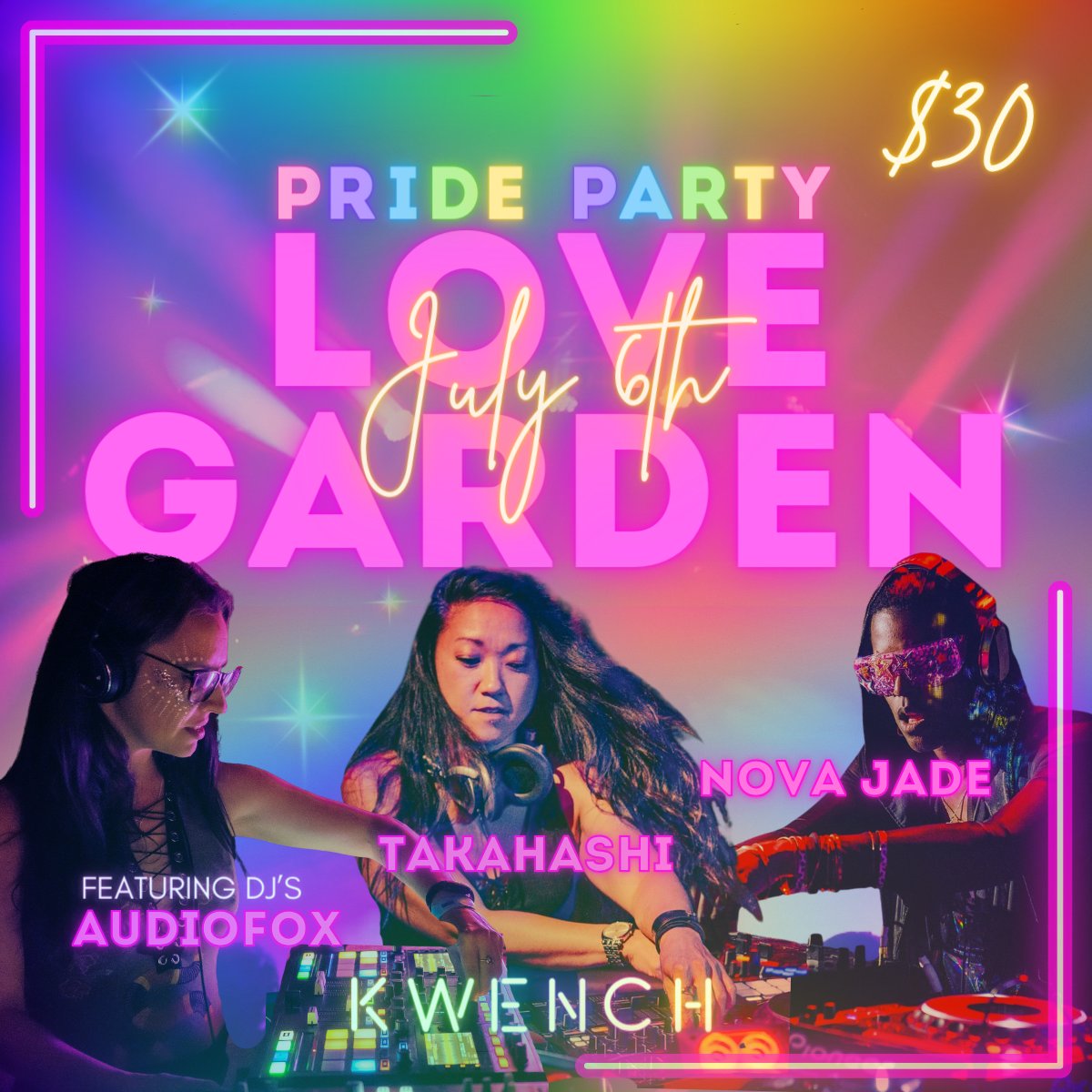 Celebrate PRIDE at KWENCH on July 6th, 8pm-midnight for a big gay dance party! Get ready to groove to deep bass and house music with AudioFox, Takahashi, and Nova Jade. Enter to win a pair of tickets! t.dostuffmedia.com/t/c/s/152223