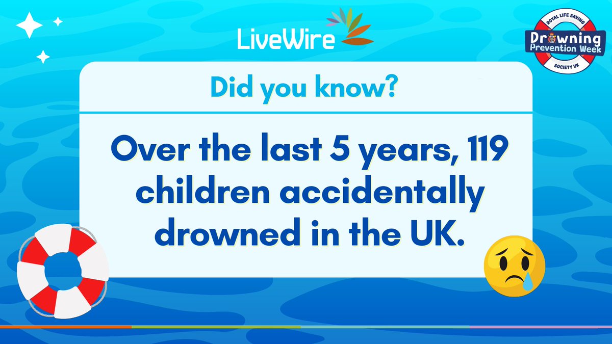 The devastating truth 💔

This #DrowningPreventionWeek, we've partnered with <a href="/CheshireFire/">Cheshire Fire and Rescue Service</a> to support <a href="/RLSSUK/">Royal Life Saving Society UK - RLSS UK</a> in their mission to reduce the number of lives lost to drowning 👩‍🚒

By spreading awareness and sharing vital knowledge to schools, we hope to change this statistic 🙏