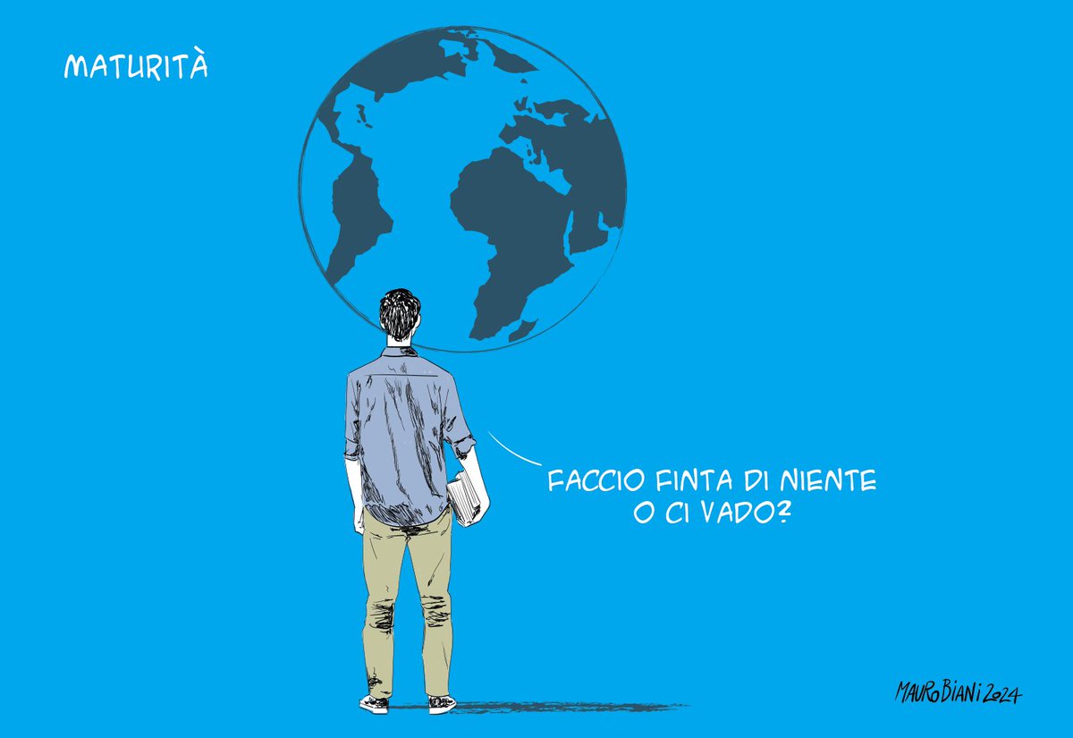 nonsonpago1's tweet photo. .@maurobiani
#maturitร 2024 #scuola #mondo
Vai! "siamo imperfetti perchรฉ siamo vivi" R.L. Montalcini.
Sicuro, il mondo รจ questo e nulla piรน, ma non starรฒ lรฌ in silenzio ad aspettare che si freghi da solo.
Oggi su @repubblica
#Biani !
#ducisinfundo #blob @BlobRai3 https://t.co/UwBl3vqAx5