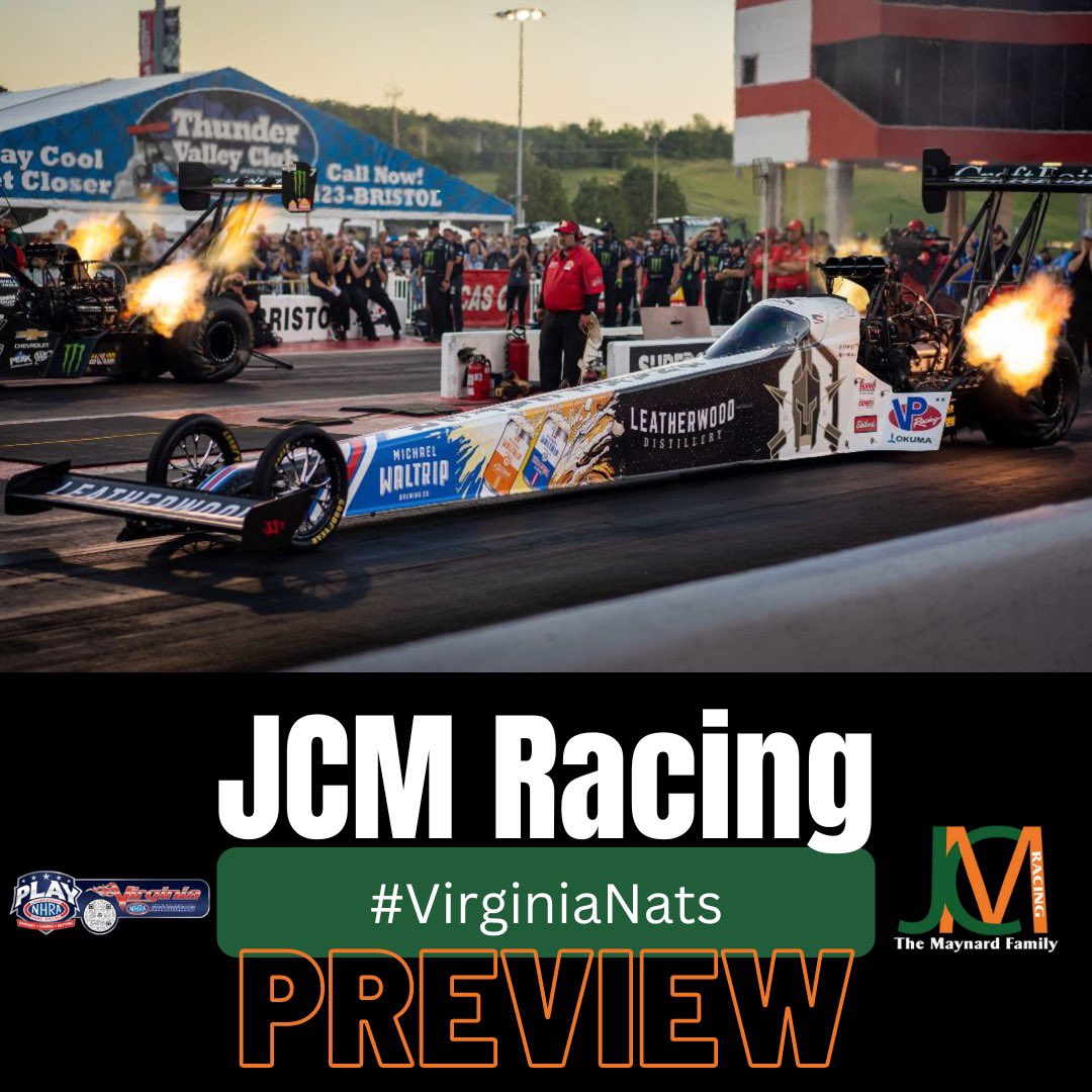 We are back flying the <a href="/WaltripBrewing/">Michael Waltrip Brewing Company</a> colors this weekend! Looking to keep the momentum going coming off of a big win in Bristol! 

Preview this weekend’s #VirginiaNats 👉 bit.ly/3VyWmyO

<a href="/leatherwood5th/">Leatherwood Distillery</a> | <a href="/TheSargeTF1/">Tony Schumacher</a> | <a href="/OkumaAmerica/">Okuma America</a>