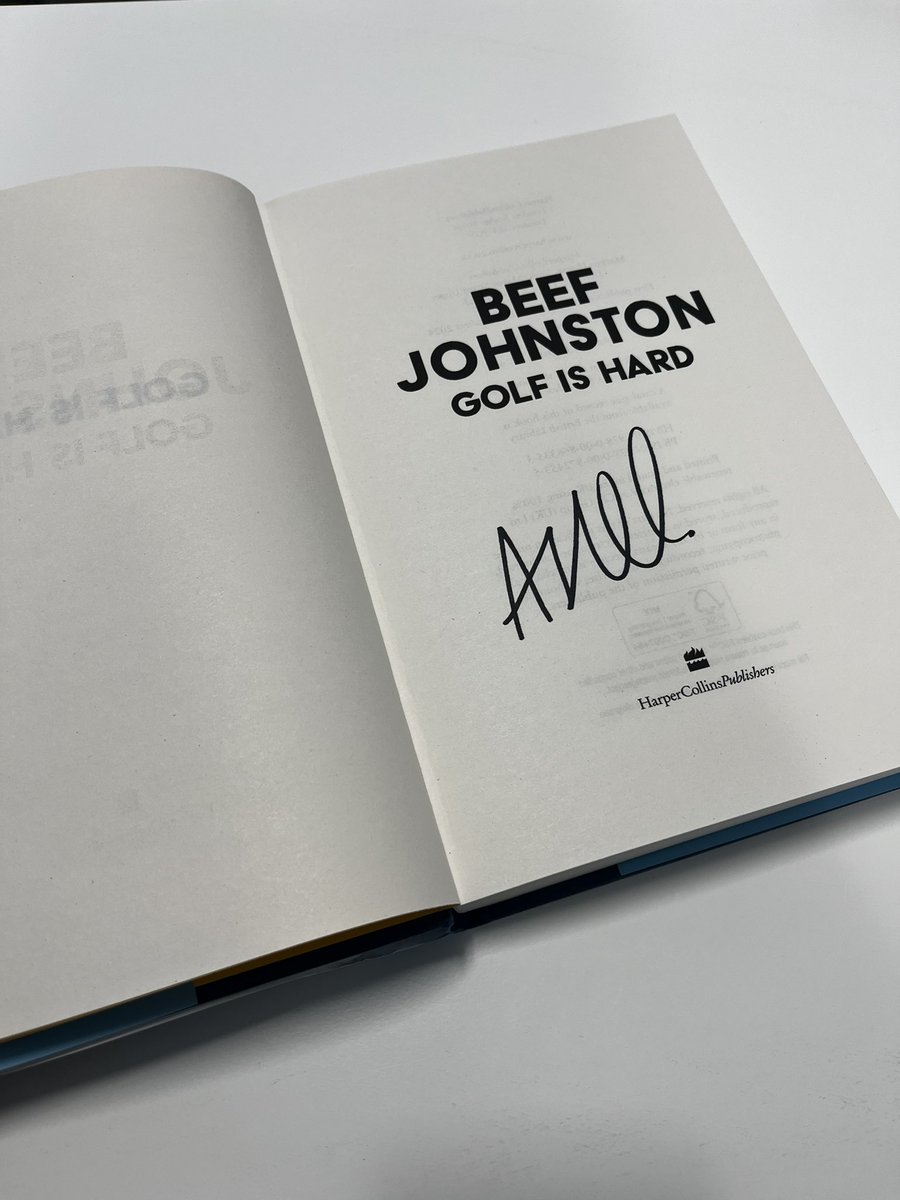 ⭐️ COMPETITION TIME ⭐️

You heard him on the pod a couple of weeks ago. 

Now, win one of three copies of <a href="/BeefGolf/">Andrew 'Beef' Johnston</a>’s new book - signed by the man himself!

To be in with a chance of winning:

📲 FOLLOW <a href="/thebunkeredpod/">The bunkered Podcast</a> 
🔄 RETWEET this post

Closing date: 12pm, June 24