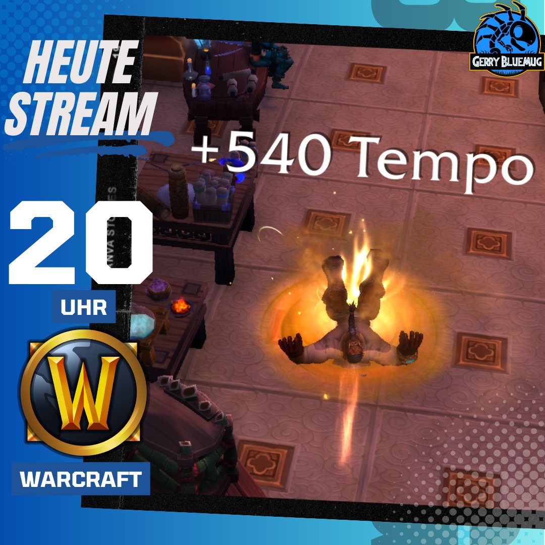 Stream live!
Twitch.tv/GerryBluemug

20:10 Uhr: Plinkos

20:30 Uhr: 6. Season-6-Challenge: KK BB Dragonflight

Danach: WoW Remix Raiden und Leveln

In der Challenge 100k random Verlosung unter aktiven Teilnehmenden