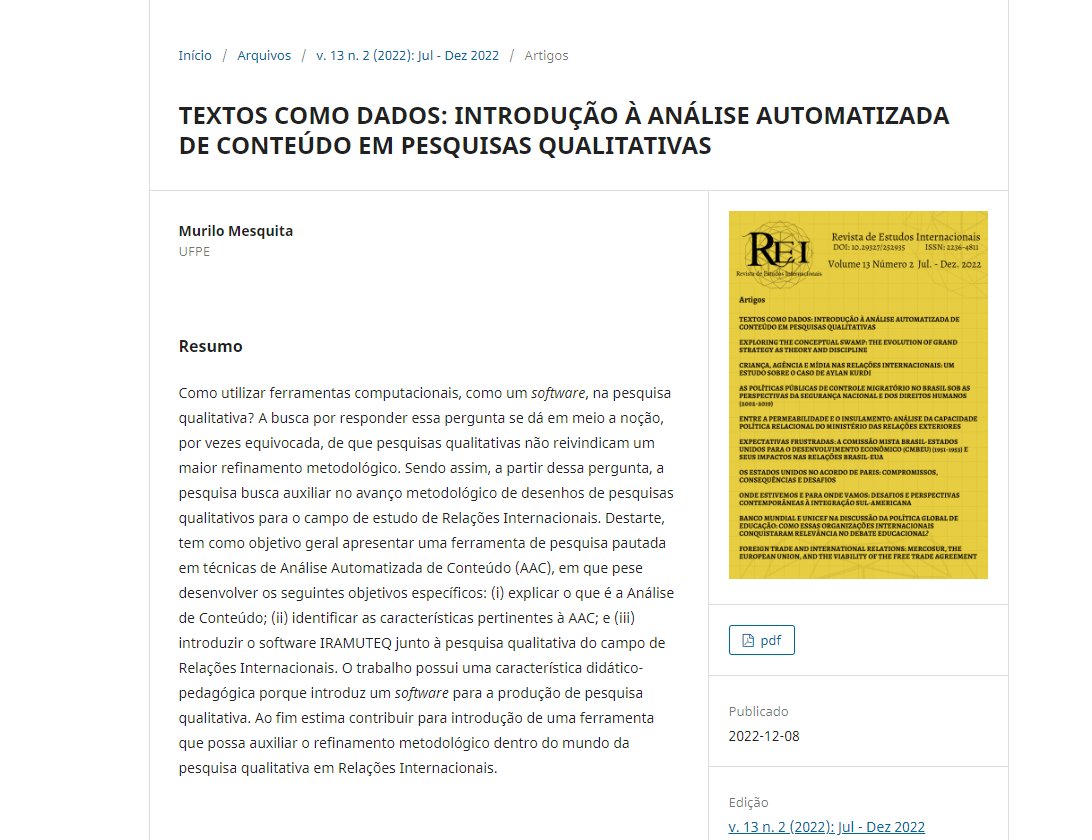 DalsonFigueired's tweet photo. "Professor, tenho um verdadeiro horror a esse negócio de análise automatizada de conteúdo. Pior que barata!. O que devo EVITAR com todas as minhas forças para não cair na tentação de aprender?"

Não aperte, de forma alguma, nesse link:
https://t.co/9DqDFWhGhe