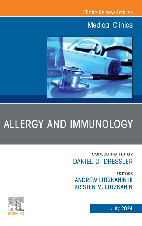 Medical Clinics (@med_clinics) on Twitter photo The July 2024 issue of Medical Clinics is now LIVE! Drs. Andrew Lutzkanin III MD, FAAFP and Kristen Lutzkanin MD from <a href="/PennStHershey/">Penn State Health</a> have put together a comprehensive issue on biologics, single maintenance and reliever therapy, oral immunotherapy, and more. The July 2024 issue of Medical Clinics is now LIVE! Drs. Andrew Lutzkanin III MD, FAAFP and Kristen Lutzkanin MD from <a href="/PennStHershey/">Penn State Health</a> have put together a comprehensive issue on biologics, single maintenance and reliever therapy, oral immunotherapy, and more.