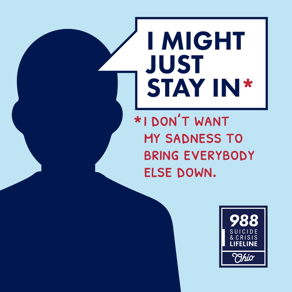 You don’t have to struggle with your mental health alone. There’s help. 

#988Lifeline #MentalHealthAwareness #Anxiety #depression #help