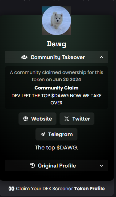 topdawgcto's tweet photo. Dex Screener update is officially live!!! https://t.co/RrcDCc4Fms